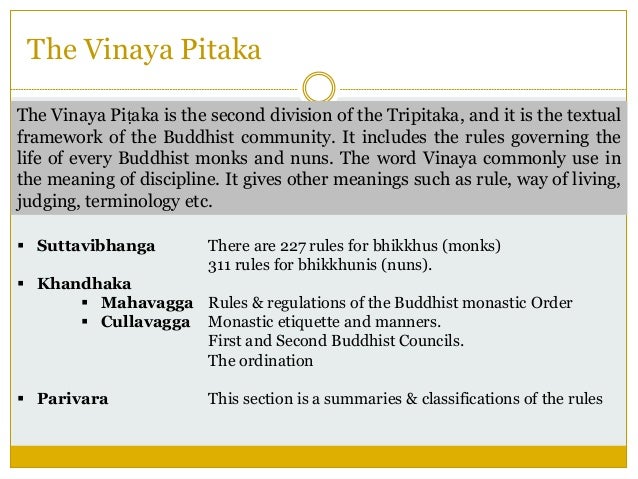 vinaya pitaka